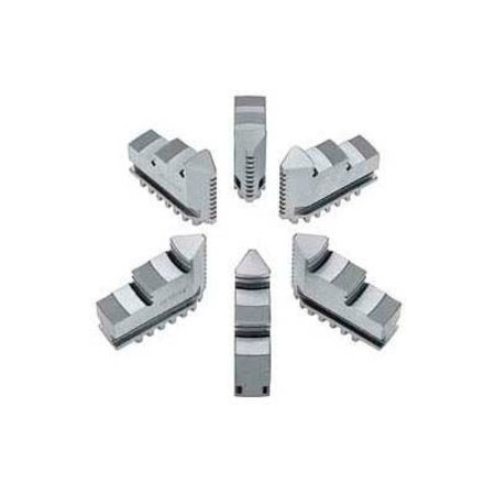 BISON USA Bison Hard Solid ID Jaws for 8" 6-Jaw Scroll Chuck, 6 Piece Set 7-881-608